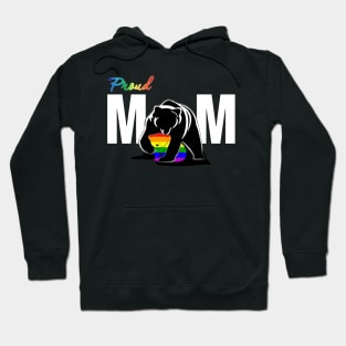 Bear Pround Mom Shirt Funny LGBT Rainbow Gift Hoodie